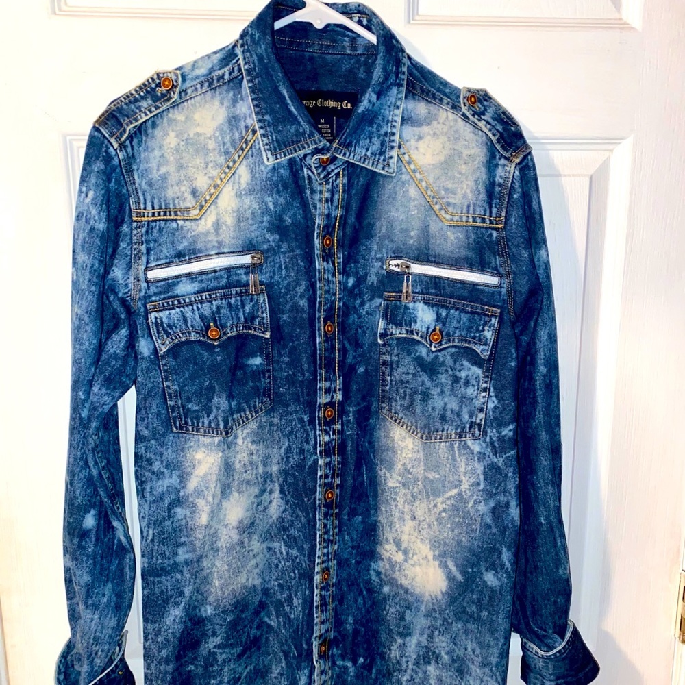 Denim button up shirt